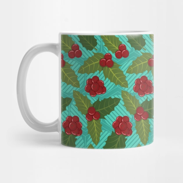 Holly Berry Pattern by zarya_kiqo